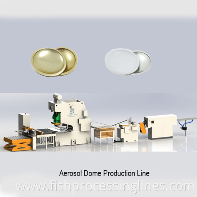 Good Quality aerosol spray cap dome cone can production line